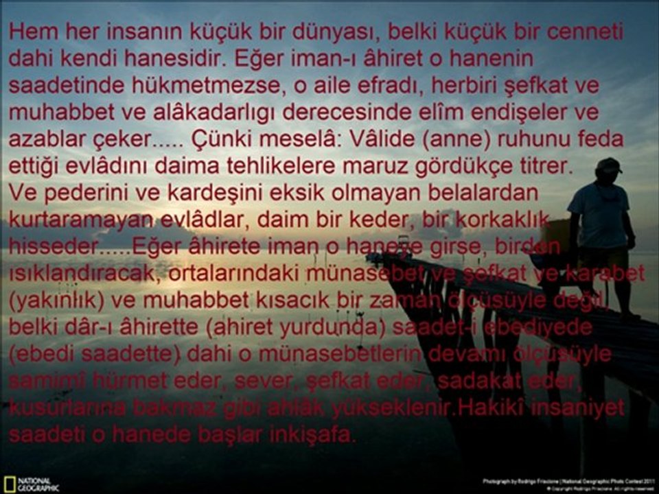 RİSALE-İ NURDAN - 11.ŞUA-AHİRETE İMANIN SOSYAL HAYATA FAYDALARI