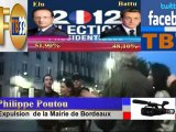 Expulsion de Philippe Poutou de la Mairie de Bordeaux dimanche 6 mai 2012