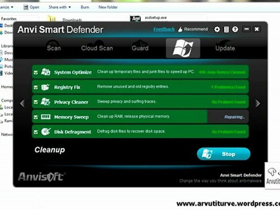 Anvi Smart Defender Free - Excellent anti-malware, Anti-trojan, anti-spyware, anti-botnet, anti-keylogger