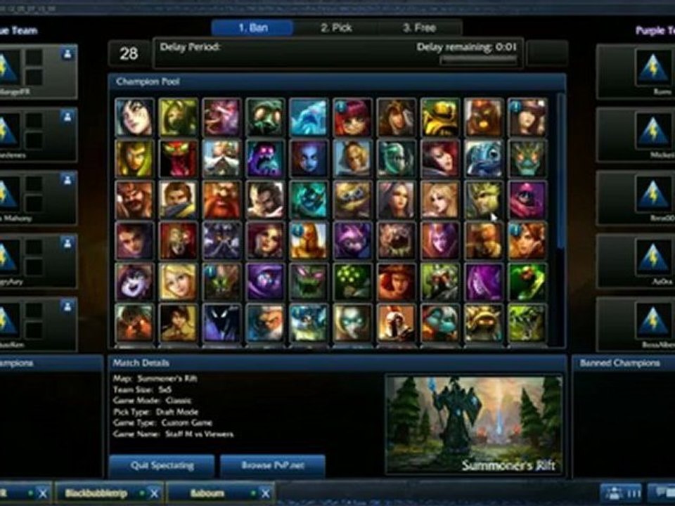 LoL : Match staff Millenium vs Viewers n° 1