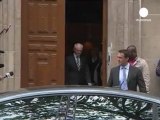 Hollande meets European Council president in Paris