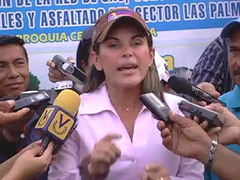 DECLARACIONES ALCALDESA DE MARACAIBO INAUGURA LA CONSOLIDACIÓN DEL SECTOR LAS PALMERAS