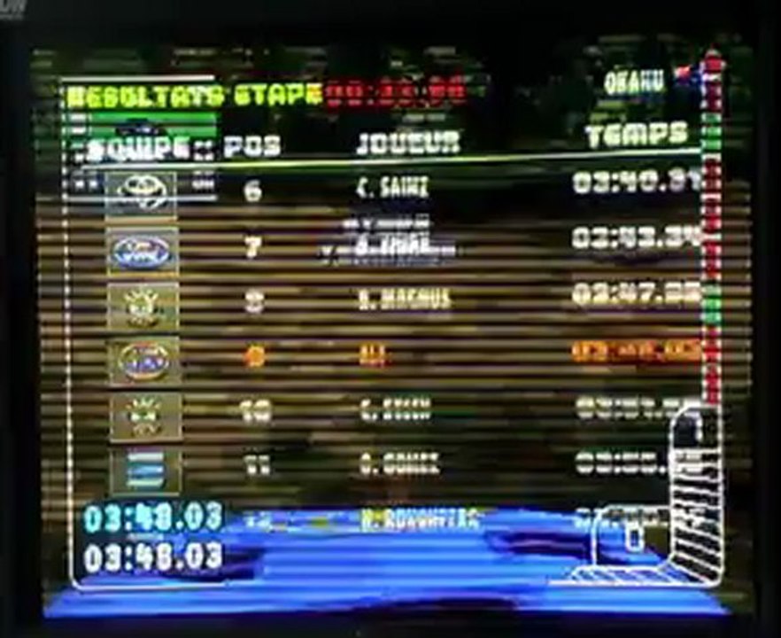 ES Okahu au Rallye de Nouvelle -Zélande sur "Colin McRae 1 Ps1"