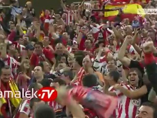 هدف اتليتكو مدريد الاول فى بلباو نهائى الدورى الاوربى  فالكاو خرافى