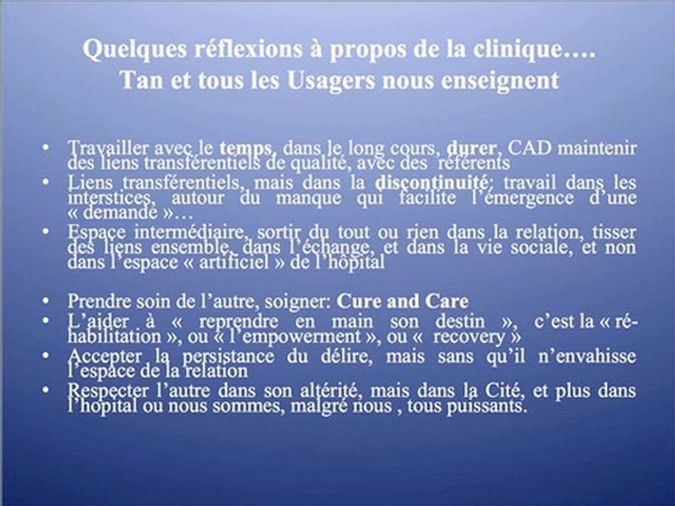 Docteur Dolorès Torrès (Audio + Présentation PowerPoint) "Réhabilitation, logement et accompagnement", 2ème Congrès de Réhabilitation Psychosociale
