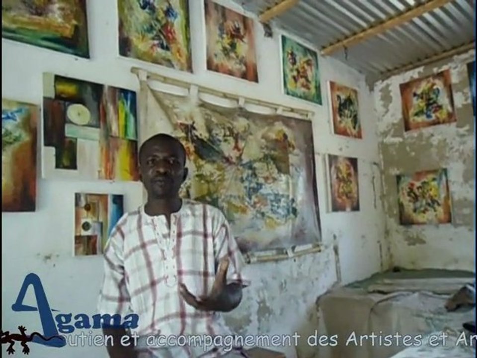 Artiste Peintre Sénégalais, Pape Kane à N'Dangane 2012