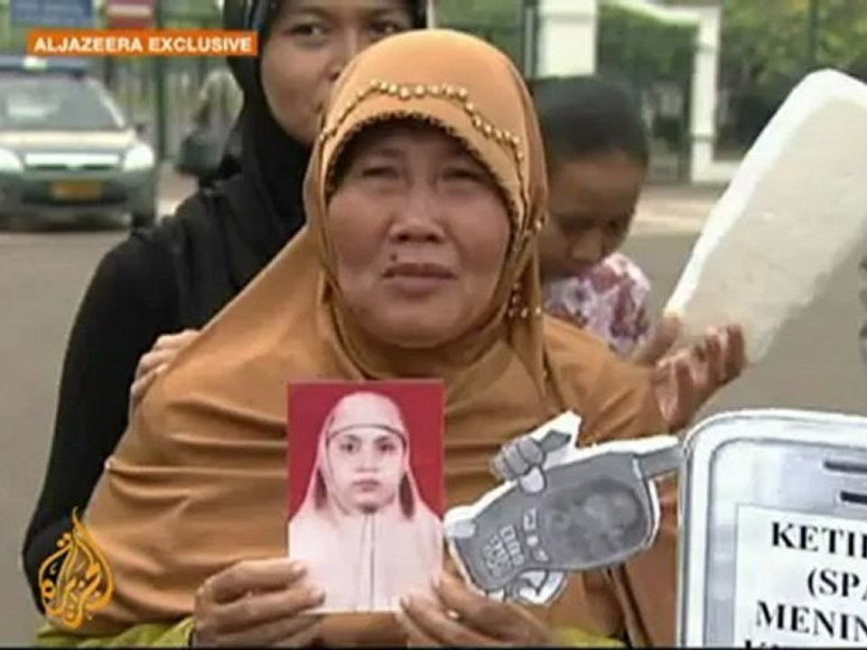 Indonesians urge protection for workers abroad