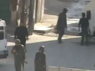 فري برس دمشق برزة اقتحام الحي بالدبابات وانتشار القناصات  9 5 2012 ج1 Damascus