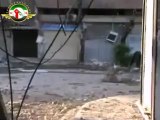 فري برس  حمص تقرير لناشط عمر التلاوي عن دمار باب تدمر 9 5 2012 Homs