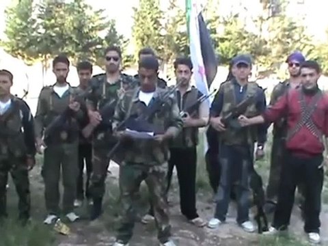 فري برس ادلب انشقاق صف ضباط وانضمامهم للجيش الحر 9 5 2012 Idlib