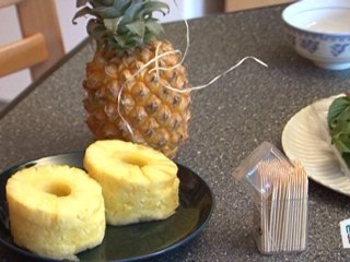 Cuisine : Recette apéritif : brochettes d'ananas