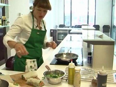 Cuisine : Recette : croustillant de saumon aux épinards