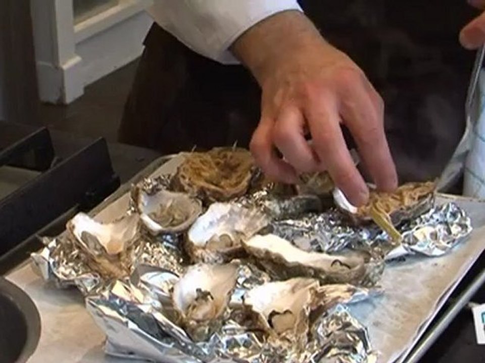 Cuisine : Recette d'huitres chaudes aux poireaux