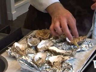 Cuisine : Recette d'huitres chaudes aux poireaux