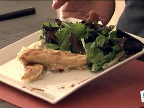 Cuisine : Recette de brick de chèvre aux fruits secs