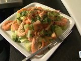 Cuisine : Recette de salade de crevettes aux deux melons