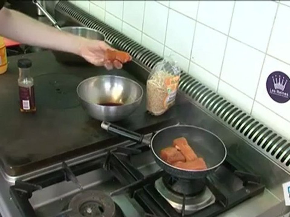 Cuisine : Recette de mi-cuit saumon teriyaki