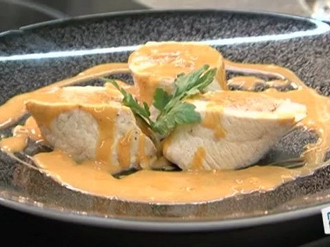 Cuisine : Recette de dinde farcie aux gambas sauce whisky