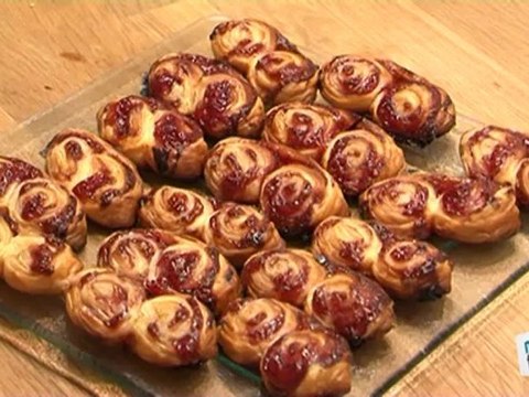 Cuisine : Palmiers framboise recette