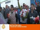 Turkey sails in to help injured Libyans