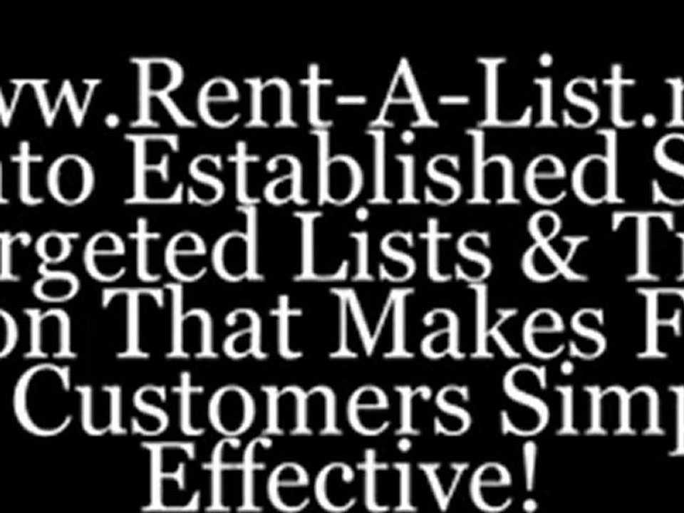 The Best Targeted List Advertising Program Online. Guaranteed Visitor Targeted Advertiisng.