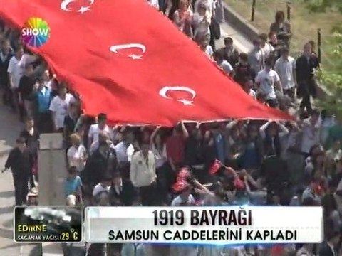 Samsun 1919 bayrağı kutlaması - 09 mayıs 2012