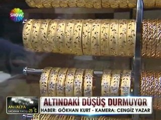 Altındaki düşüş durmuyor - 09 mayıs 2012