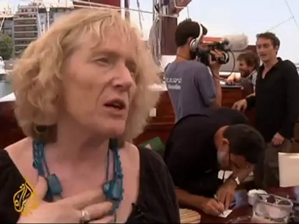 Greece blocks Gaza flotilla