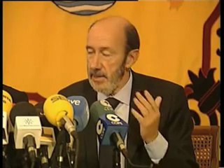 Declaraciones de Rubalcaba sobre el atentado