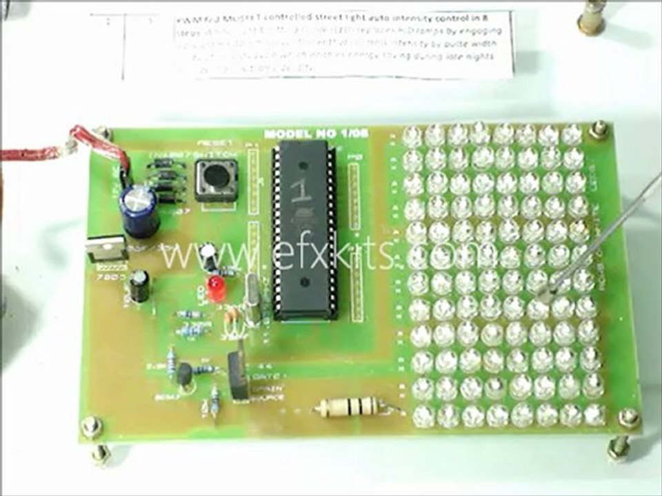 Auto Intensity Control of Street Lights | Electronic Project Kits | Edgefx Technologies