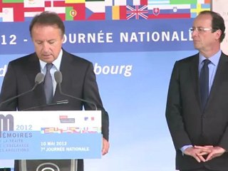 Jean-Pierre Bel à la cérémonie de commémoration de l'abolition de l'esclavage