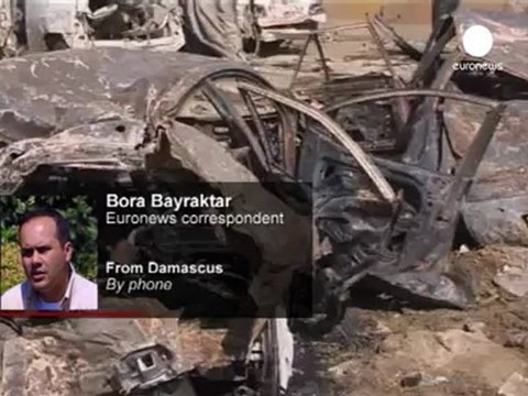 Euronews correspondent at scene of Damascus blast