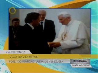 Papa Benedicto XVI envía su bendición al pueblo venezolano
