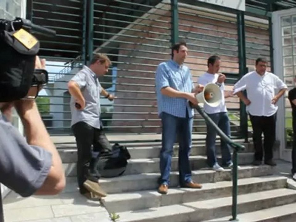 Manifestation des policiers à Bayonne. 10/05/12 Vidéos déclarations intégrales 2.