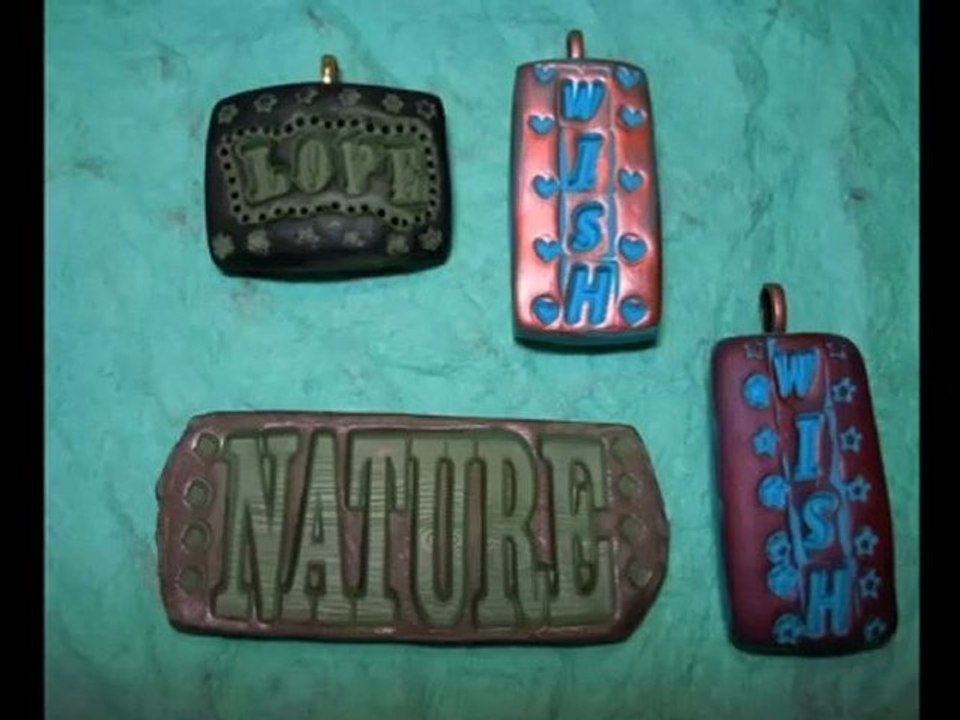 Polymer Clay TV Wish Pendant