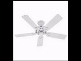 Hunter 20516 Savoy 52-Inch 5-Blade Ceiling Fan White with White/Light Oak Blades