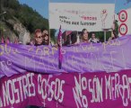 La lutte contre la prostitution manifestation au Perthus à la frontière espagnole 2012