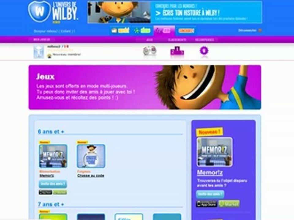 Jeux en ligne gratuits sans téléchargement - L'Univers de Wilby