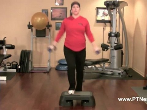 Step Ups with Lateral Raises Using Dumbbells - Personal Training Exercise of the Day