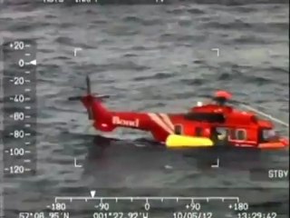 Helicopter crashes in North Sea