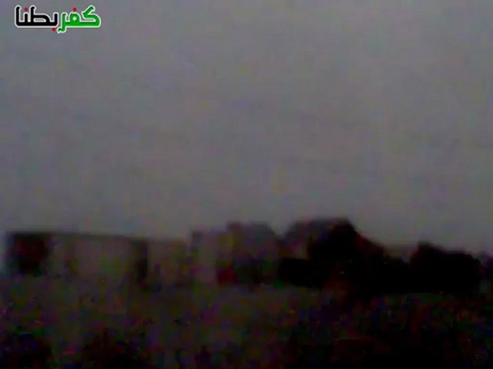 فري برس ريف دمشق  كفربطنا اطلاق نار كثيف من قبل عصابات الاسد10 5 2012 ج1 Damascus