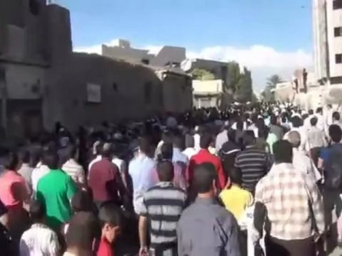 فري برس دمشق كفرسوسة تشييع الشهيدين أسامة ونذير زين 10 5 2012 ج2 Damascus