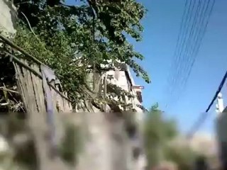 فري برس  دمشق تشييع رمزي وصلاة الغائب ع الشهيد معاذ عباس10 5 2012 ج2 Damascus