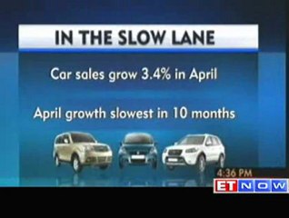 Car sales slowest in 10 months, grew 3.4% in April