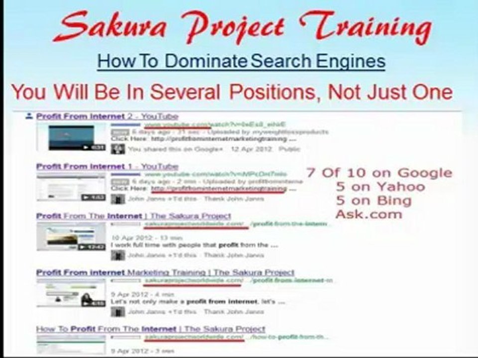 How To Be First On Google Introduction Video