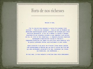 livre forts de nos richesses
