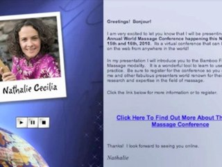 World Massage Conference Presenter Nathalie Cecilia