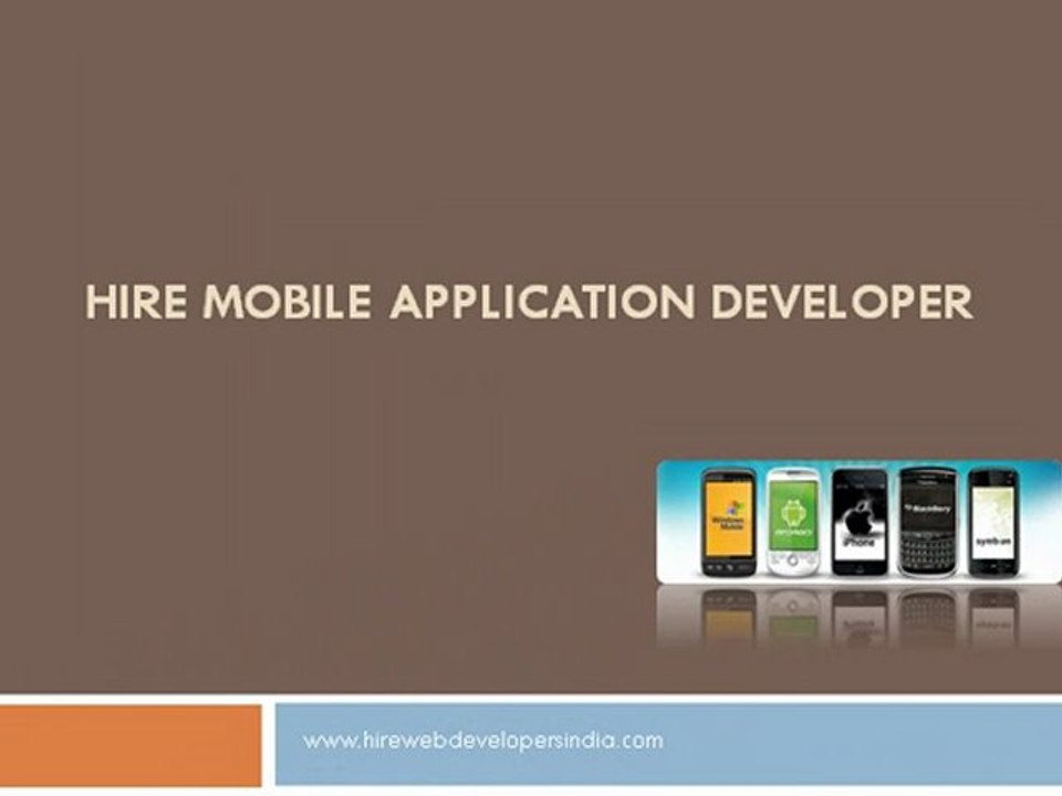 Mobile Application Developer