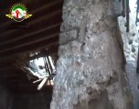 فري برس حمص القديمة منزل من الحجر الاسود ومن التراس10 5 2012 Homs