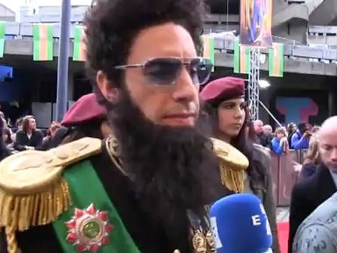 Londres acoge el estreno de El dictador , de Sacha Baron Cohen